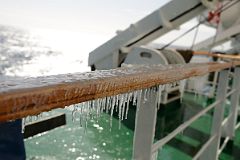 16A Icicles Hanging From Railing As The Quark Expeditions Cruise Ship Nears The End Of The Drake Passage Sailing To Antarctica.jpg